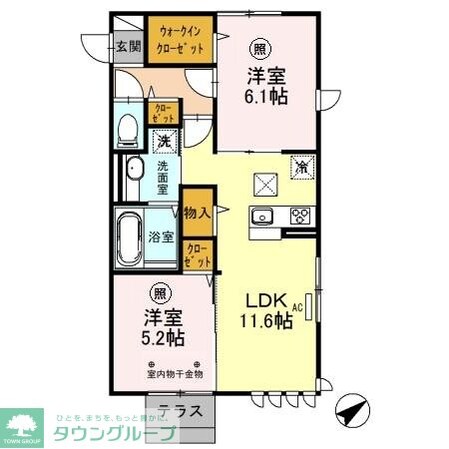 プルメリアの物件間取画像